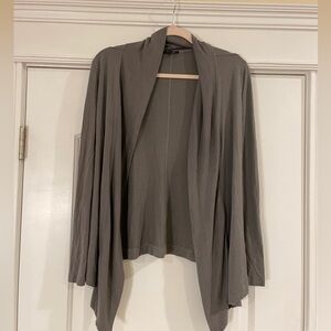 THEORY Sweater Cardigan Flyaway Grey Size Small